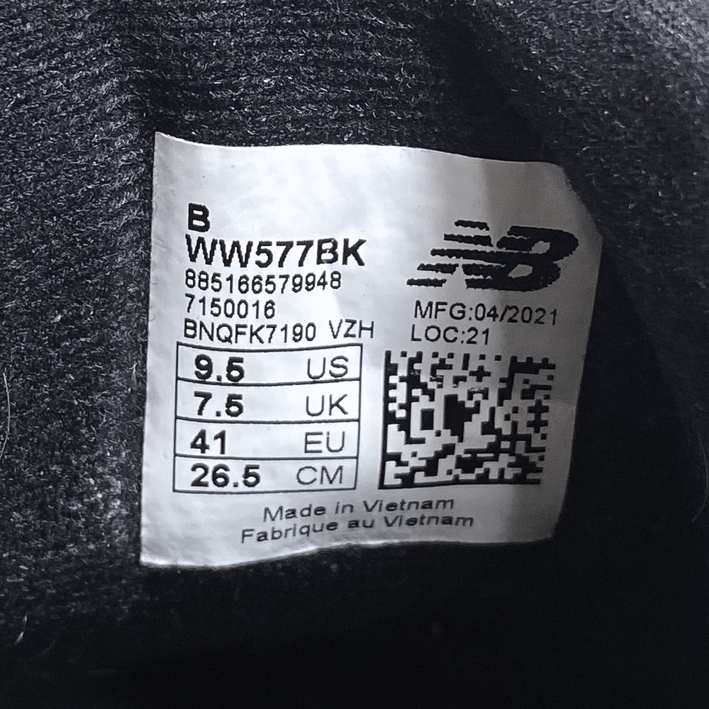 New Balance 577 Womens Shoes Size 9.5 Black Lace Up Walking Comfort - Picture 8 of 8
